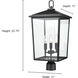 Fetterton 3 Light 22.75 inch Powder Coated Bronze Outdoor Post Lantern
